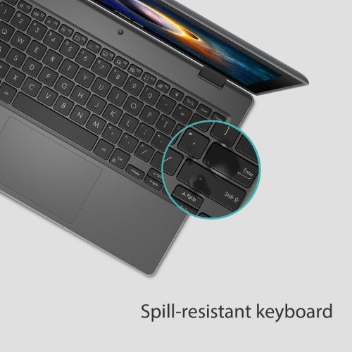 ASUS BR1100F-CS41XA-3Y Intel® Celeron® N N4500 Hybrid (2-in-1) 29.5 cm (11.6") Touchscreen HD 4 GB DDR4-SDRAM 128 GB eMMC Wi-Fi 6 (802.11ax) Windows 11 Pro Education Grey