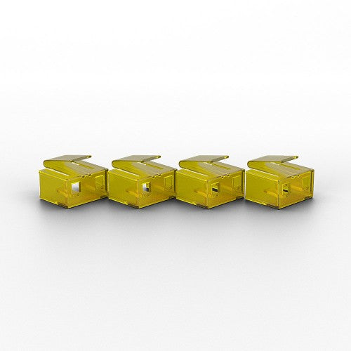 Lindy 20 x RJ-45 Port Blockers (without key) Yellow