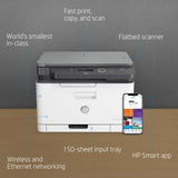 HP Color Laser Laser 178nw Wireless Multifunction Color Printer, Copier, Scanner; Duplex
