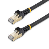 StarTech.com 7,5m CAT6a Ethernet Cable - 10 Gigabit Shielded Snagless RJ45 100W PoE Patch Cord - 10GbE STP Network Cable w/Strain Relief - Black Individually Tested/Wiring is UL Certified/TIA