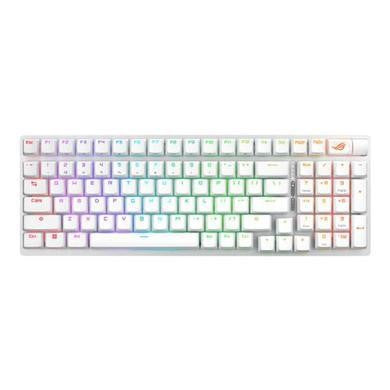 ASUS ROG Strix Scope II 96 Wireless keyboard Gaming USB + RF Wireless + Bluetooth White