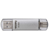Hama C-Laeta USB flash drive 64 GB USB Type-A / USB Type-C 3.2 Gen 1 (3.1 Gen 1) Silver