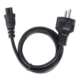 Manhattan Mains Power Cord/Cable, Euro 2-pin (CEE 7/4 Schuko) plug to C5 Female (cloverleaf/triangular), 1m, 2.5A, Lead, Lifetime Warranty