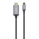 Manhattan USB-C to HDMI Cable, 4K@60Hz, 2m, Black, Male to Male, Three Year Warranty, Equivalent to CDP2HD2MBNL