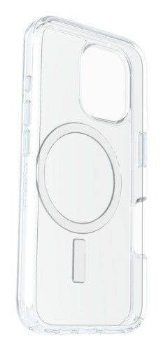 OtterBox Symmetry Series Clear for MagSafe + Premium Glass for Apple iPhone 16, Transparent