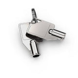 Compulocks Dual Head Coiled T-bar Security Keyed Cable Lock