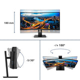Philips B Line 345B1C/00 computer monitor 86.4 cm (34") 3440 x 1440 pixels Quad HD LCD Black