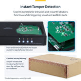 StarTech.com Secure 8-Port Dual-Monitor KVM Switch, DisplayPort, 4K 30Hz, NIAP 4.0 Desktop KVM, Metal Housing, Made in the USA