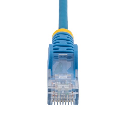 StarTech.com 5m Blue Slim CAT6 Ethernet Cable, Snagless, 100W PoE, UTP, LSZH, 28AWG Pure Bare Copper Wire, Slim RJ45 Network Patch Cord w/Strain Reliefs, Individually Tested