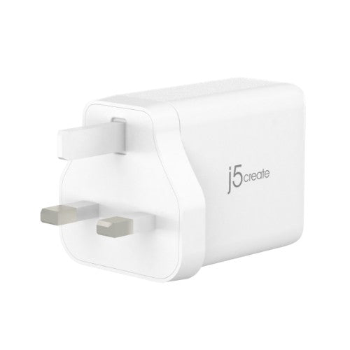 j5create JUP3365F-FN 65W GaN USB-C® 3-Port Charger - UK