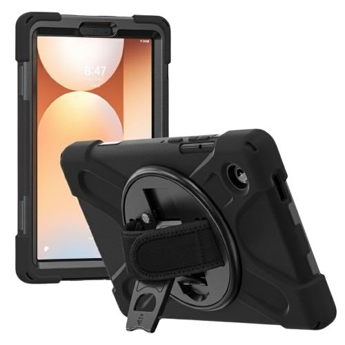 Techair TAXSGA043H Samsung Tab A11 military grade drop protection rugged case with hand strap