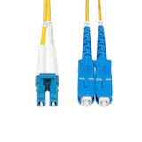 StarTech.com 8m (26ft) LC to SC (UPC) OS2 Single Mode Duplex Fiber Optic Cable, 9/125µm, 100G, Bend Insensitive, Low Insertion Loss - LSZH Fiber Jumper Cord
