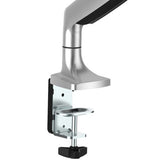StarTech.com Desk Mount Monitor Arm - Heavy Duty Ergonomic VESA Monitor Arm - Single 9kg Display - Full Motion, Height Adjustable, Articulating - Aluminum - C-Clamp/Grommet - Silver