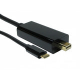 Cables Direct USB C to MDP 4K @ 60HZ 2 m USB Type-C Mini DisplayPort Black