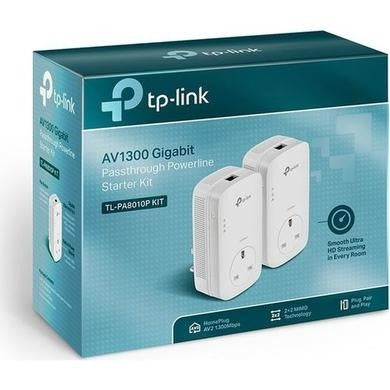 TP-Link TL-PA8010P KIT PowerLine network adapter 1300 Mbit/s Ethernet LAN White 2 pc(s)