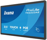 iiyama TW2223AS-B3P Signage Display Interactive flat panel 54.6 cm (21.5") Wi-Fi 450 cd/m² Full HD Black Touchscreen Built-in processor Android 24/7