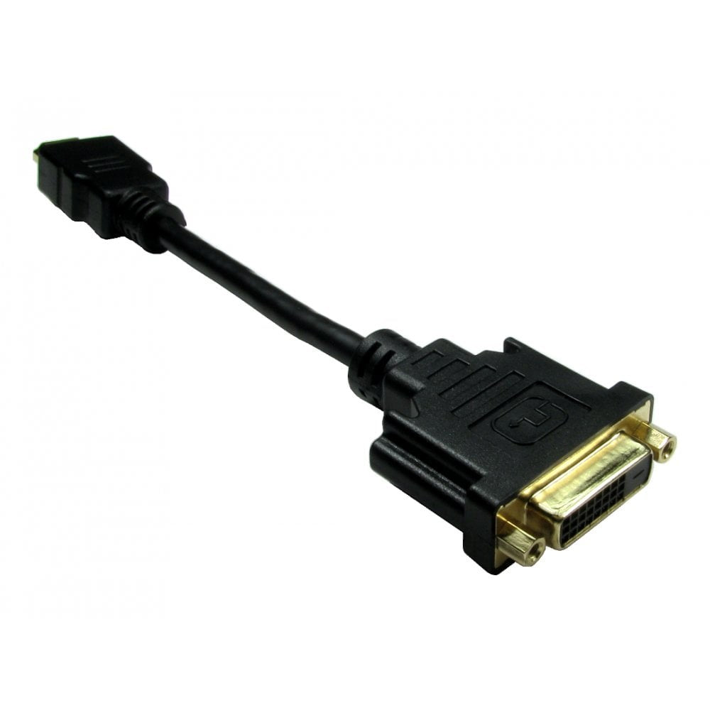 Cables Direct CDL-DV005CAB video cable adapter 0.15 m HDMI DVI-D Black  - Computer Cables - Cables Direct