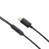 connektgear HP535 USB Type C Wired Earphone with Noise Isolation and In-line Mic - Black