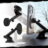 OtterBox Wireless Car Dashboard and Windshield Mount for MagSafe, Strong Magnetic Alignment and Attachment with MagSafe, Easily Adjustable and Secure Design, Compatbile with iPhone 14/iPhone 13/iPhone 12 Series, Black