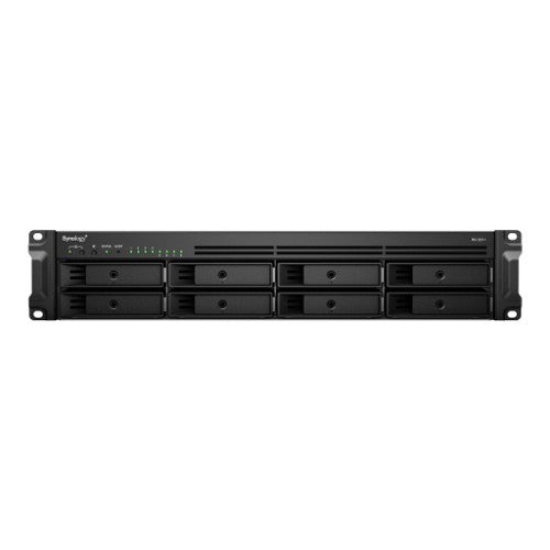 Synology RackStation RS1221RP+ NAS Rack (2U) Ryzen Embedded V1500B 4 GB DDR4 96 TB HDD Aluminium, Black
