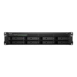 Synology RackStation RS1221RP+ NAS Rack (2U) Ryzen Embedded V1500B 4 GB DDR4 96 TB HDD Aluminium, Black