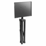 Manhattan Tripod Floor Mount for TV/Monitor/Projector/Laptop, For screens: 13" to 32", VESA compatability: 75x75 and 100x100mm - check the dimensions of the four mounting holes on back of screen to ensure it fits, Max 15kg, Height Adjustable, Black, Brack