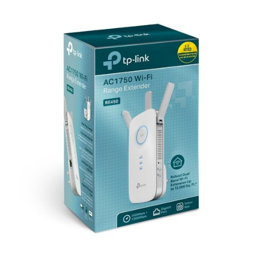 TP-Link RE450 network extender Network repeater White 10, 100, 1000 Mbit/s