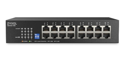 Zyxel GS1100-16S 16 port Gigabit - DIP selector Unmanaged Sw