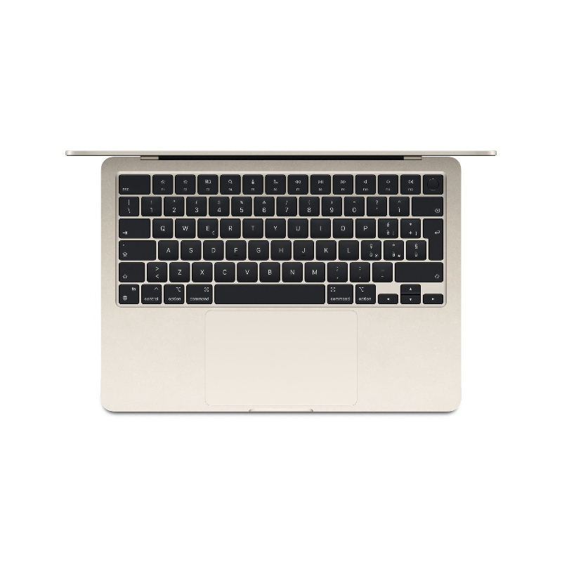 Apple MacBook Air 13-inch : M3 chip with 8-core CPU and 10-core GPU, 8GB, 512GB SSD - Starlight