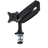 StarTech.com Desk Mount Monitor Arm - Heavy Duty Ergonomic VESA Monitor Arm - Single 9kg Display - Full Motion, Height Adjustable, Articulating - Aluminum - C-Clamp/Grommet- Black