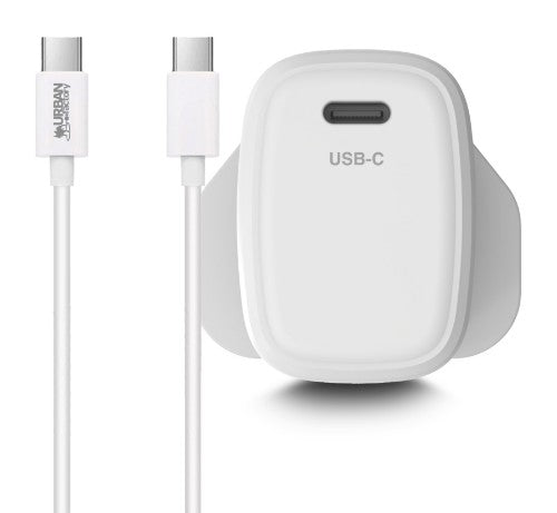Urban Factory POWEE: USB-C CHARGER - 65Watts (UK plug) BLANC