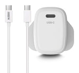 Urban Factory POWEE: USB-C CHARGER - 65Watts (UK plug) BLANC