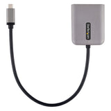 StarTech.com USB-C to Dual Displayport 1.4 Adapter, USB Type-C Multi-Monitor MST Hub, Dual 5K 60Hz DP Laptop Display Extender / Splitter, HDR, Extra-Long Built-In Cable - Windows Only
