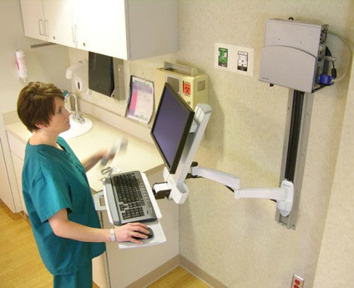Ergotron 200 Series Combo Arm 61 cm (24") White Wall