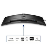 Philips 5000 series 49B2U5900CH/00 computer monitor 124 cm (48.8") 5120 x 1440 pixels Dual QHD LCD Black