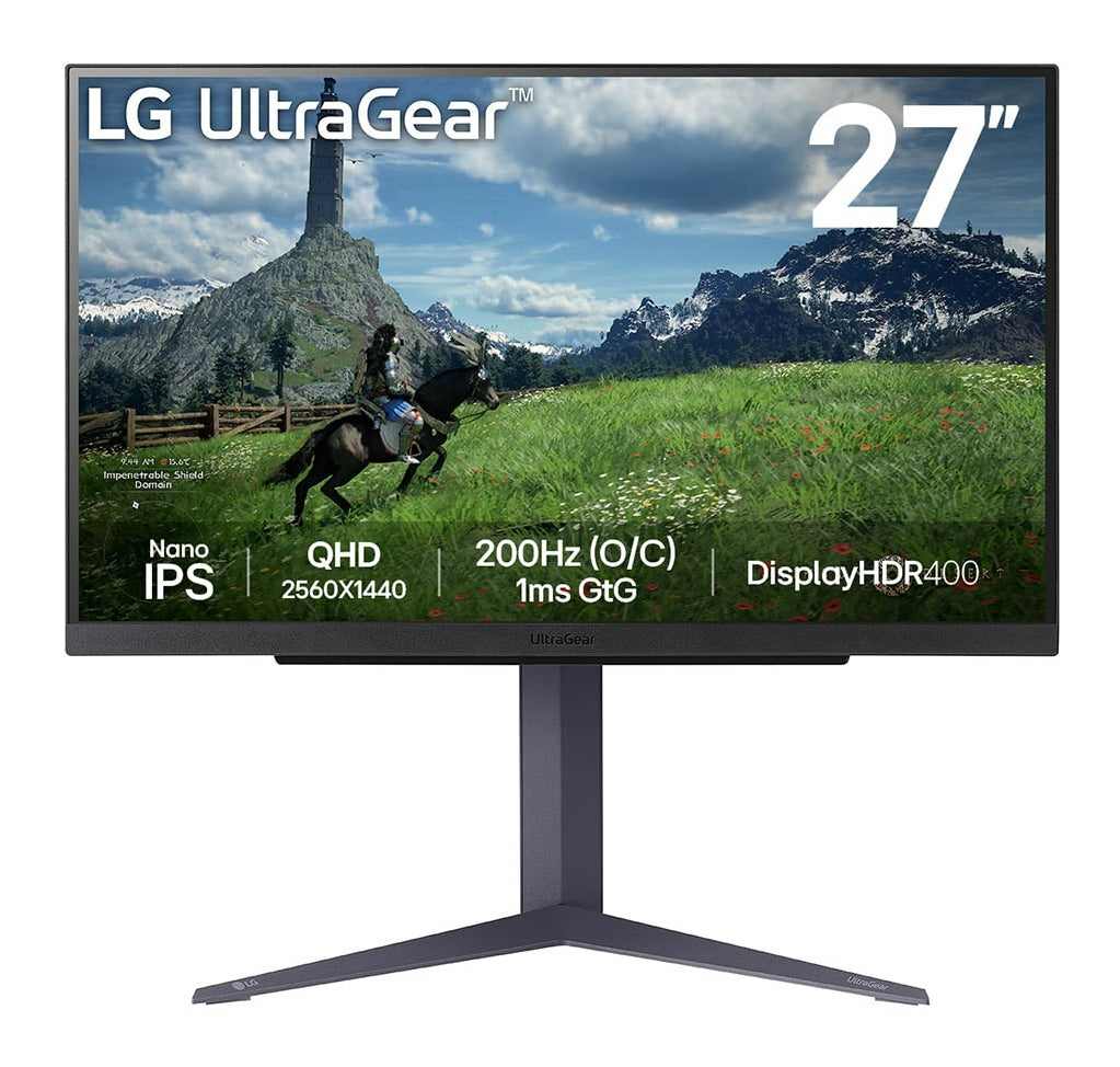 LG 27GS85Q-B computer monitor 68.6 cm (27") 2560 x 1440 pixels Quad HD Black  - Monitors & Accessories - LG