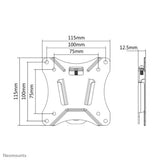 Neomounts NM-W25BLACK Monitor/TV mount wall 10-30" - ultra-flat