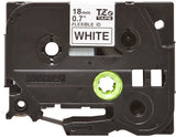 Brother TZE-FX241 DirectLabel black on white Laminat 18mm x 8m for Brother P-Touch TZ 3.5-18mm/36mm/6-18mm/6-24mm/6-36mm