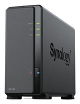 Synology DiskStation DS124 + 1 x HAT3300 6TB NAS Desktop Realtek RTD1619B 1 GB DDR4 HDD DiskStation Manager Black