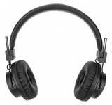 Manhattan Bluetooth On-Ear Headset, Microphone, FM Radio, Integrated Controls, 8 hour usage time, Max Range 10m, MicroSD Card slot, 3.5mm Aux port, Bluetooth v5.0, USB-A charging cable included, Three Year Warranty