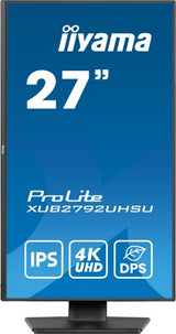 iiyama ProLite XUB2792UHSU-B6 computer monitor 68.6 cm (27") 3840 x 2160 pixels 4K Ultra HD LED Black