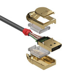 Lindy 1m DisplayPort 1.4 Cable, Gold Line