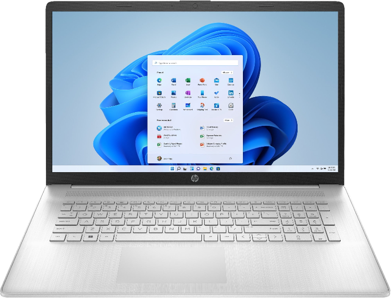 HP 17-cn0105na Intel® Core™ i5 i5-1135G7 Laptop 43.9 cm (17.3") Full HD 8 GB DDR4-SDRAM 512 GB SSD Wi-Fi 5 (802.11ac) Windows 11 Home Silver