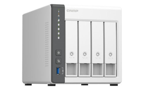 QNAP TS-433 NAS Tower Cortex-A55 4 GB 32 TB HDD QNAP Turbo System White