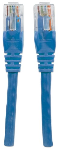 Intellinet Network Patch Cable, Cat6, 20m, Blue, CCA, U/UTP, PVC, RJ45, Gold Plated Contacts, Snagless, Booted, Lifetime Warranty
