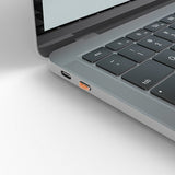 Lindy USB Type C Port Blockers (Without Key) - Pack of 10, Orange