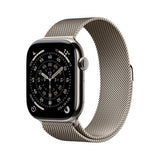 Apple Watch Series 11 GPS + Cellular 46mm Natural Titanium Case with Natural Milanese Loop - S/M