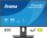 iiyama ProLite XB2497HSU-B1 computer monitor 60.5 cm (23.8") 1920 x 1080 pixels Full HD LED Black
