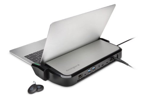 Kensington LD5400T Single-User Thunderbolt 3 40Gbps Dual 4K Dock w/ K-Fob™ Smart Lock - 170W adapter - Win/Mac