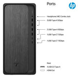 HP OmniDesk M02-0004na PC AMD Ryzen™ 7 8700G 8 GB DDR5-SDRAM 1 TB SSD Windows 11 Home Tower AI PC Grey